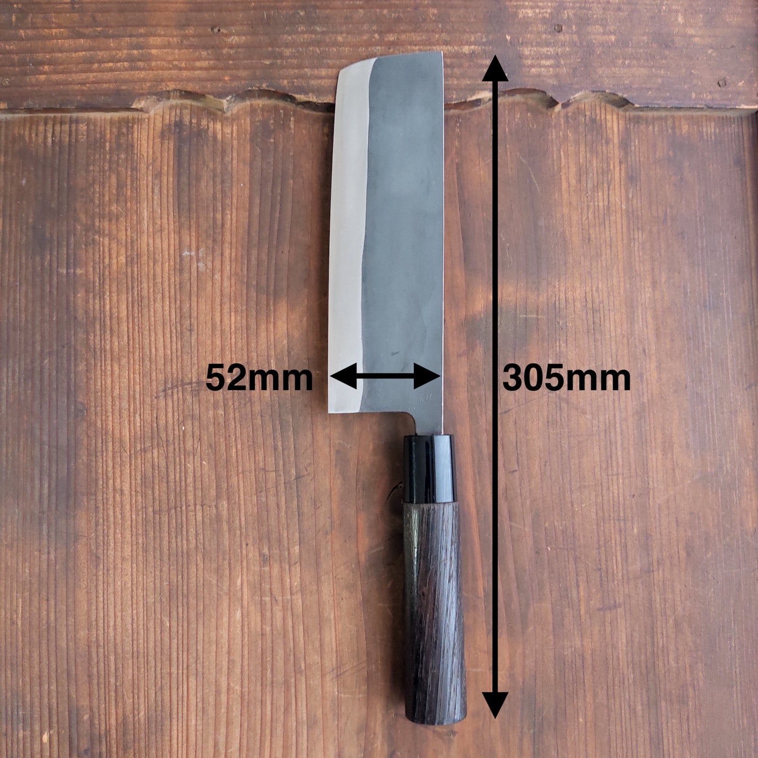 Japanese kitchen knife - Nakiri - Black - Aogamii#2 - sanjo blacksmith