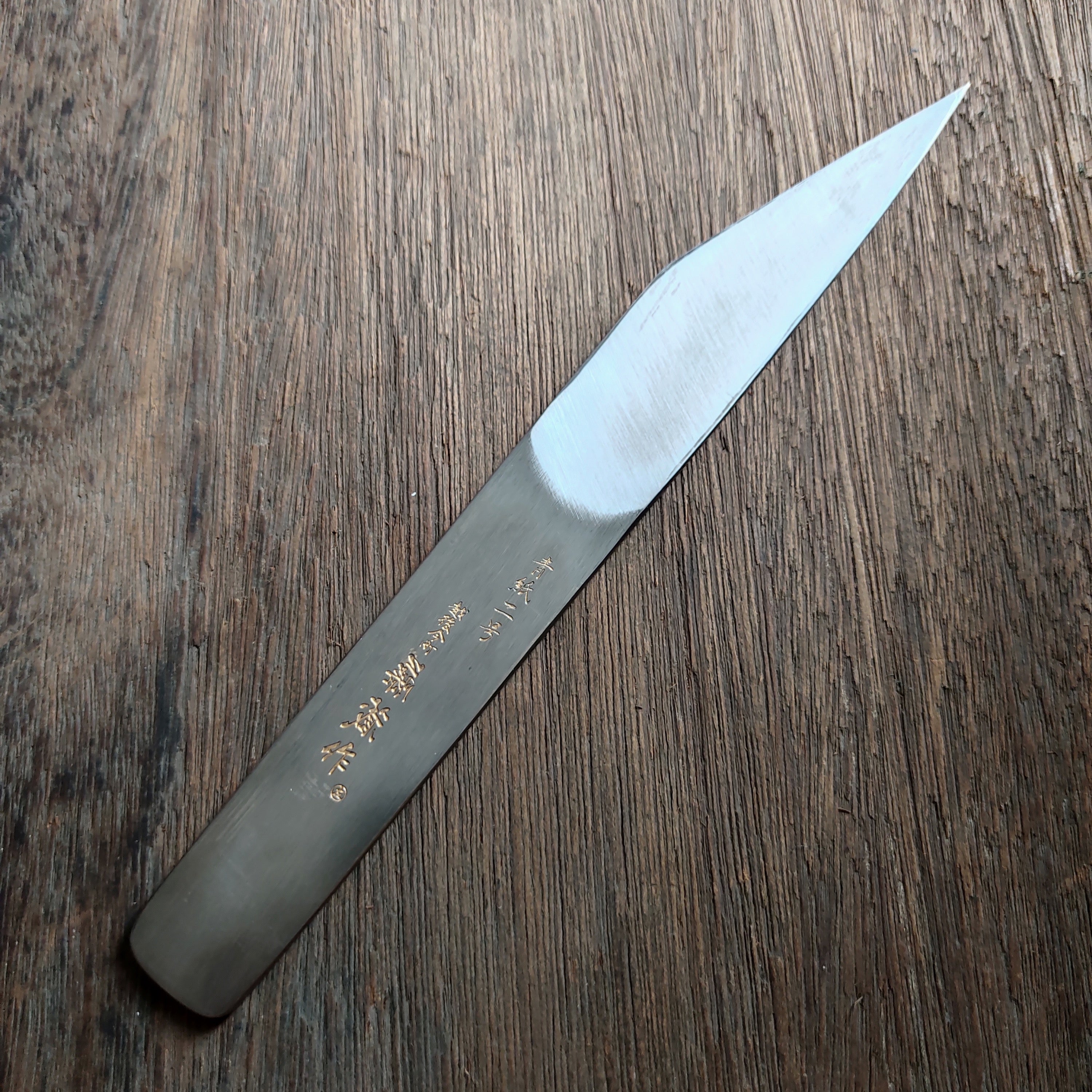 Baishinshi Kiridashi Knife w/ Wooden Handle (Right Bevel) - HIDA TOOL